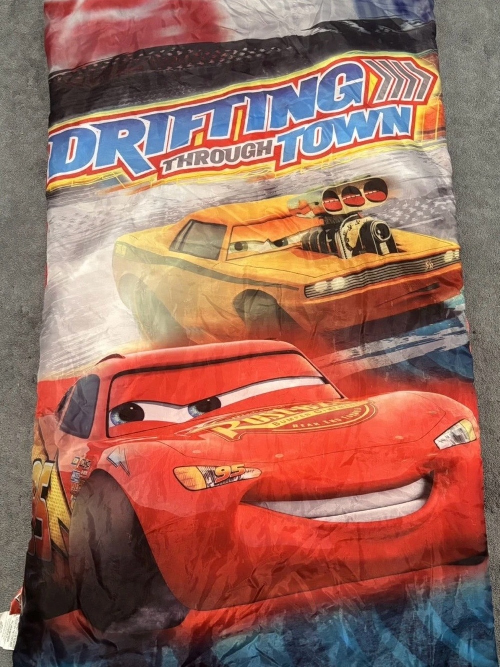 Disney Pixar Cars Lightning McQueen Kids Sleeping Bag 30x54